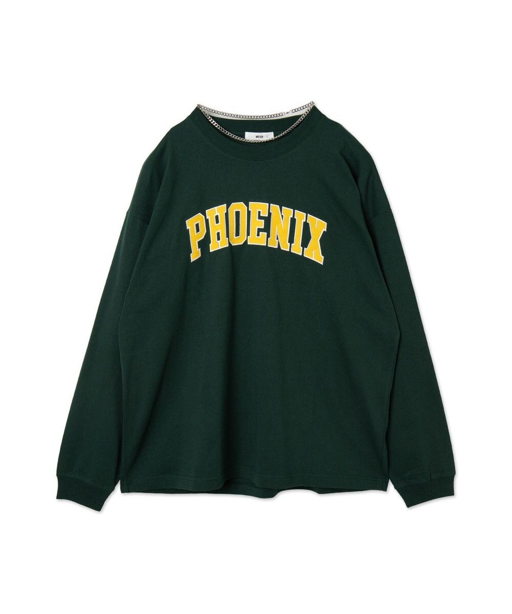 WEGO アクセ付きグラフィックT（LS） 