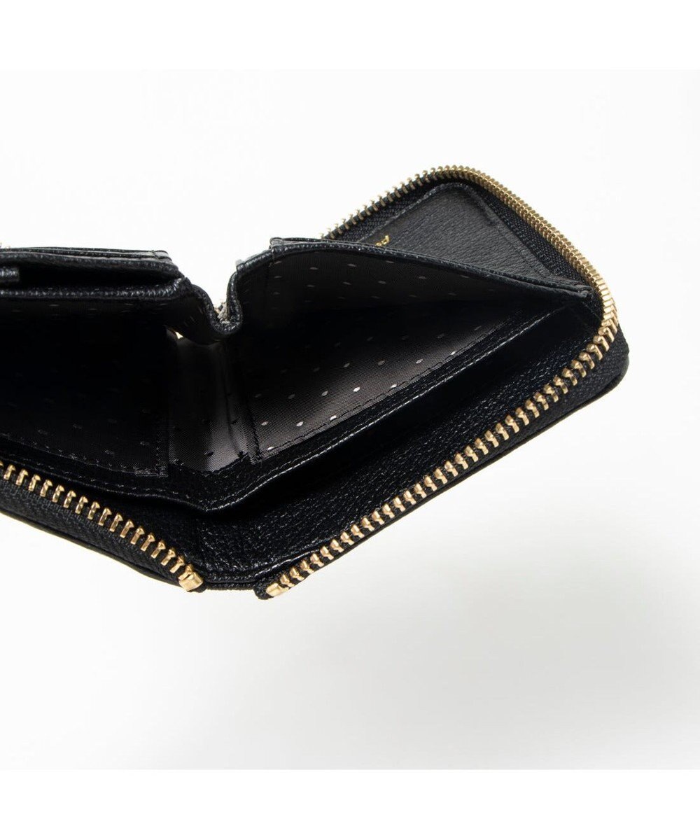 UNBILLION ペルケ perche / ドット刺繍ラウンドパームフィットウォレット 