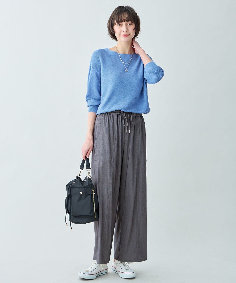 ANY L アクリルガーターニット 