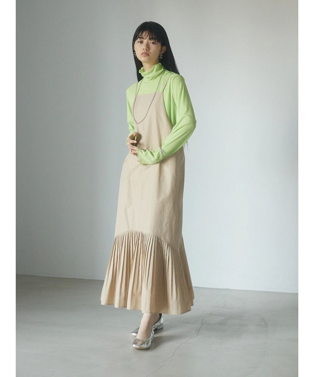 Green Parks ａ．裾プリーツキャミワンピース 