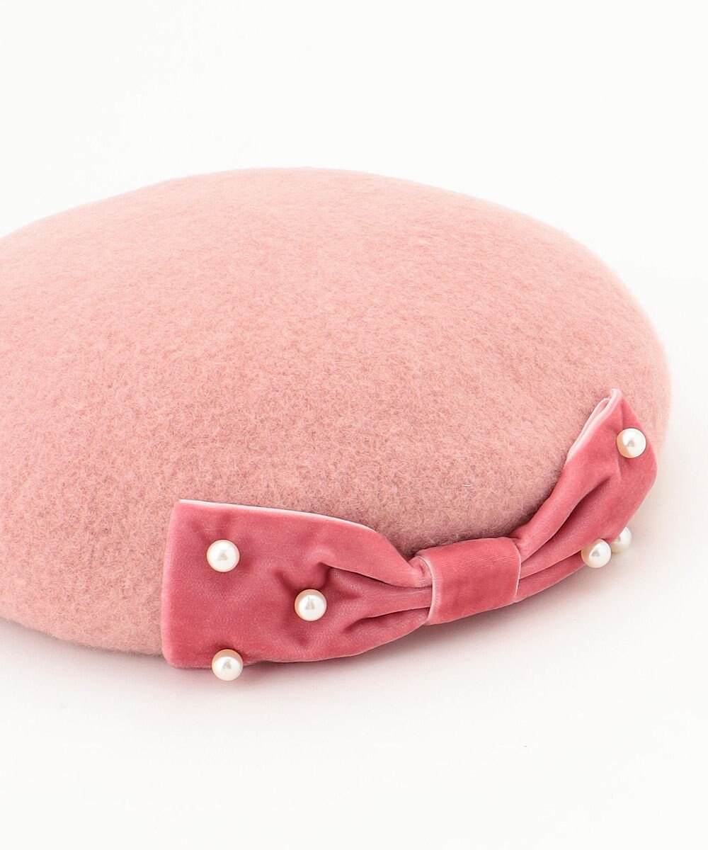 ANY KIDS パールリボンベレー帽 