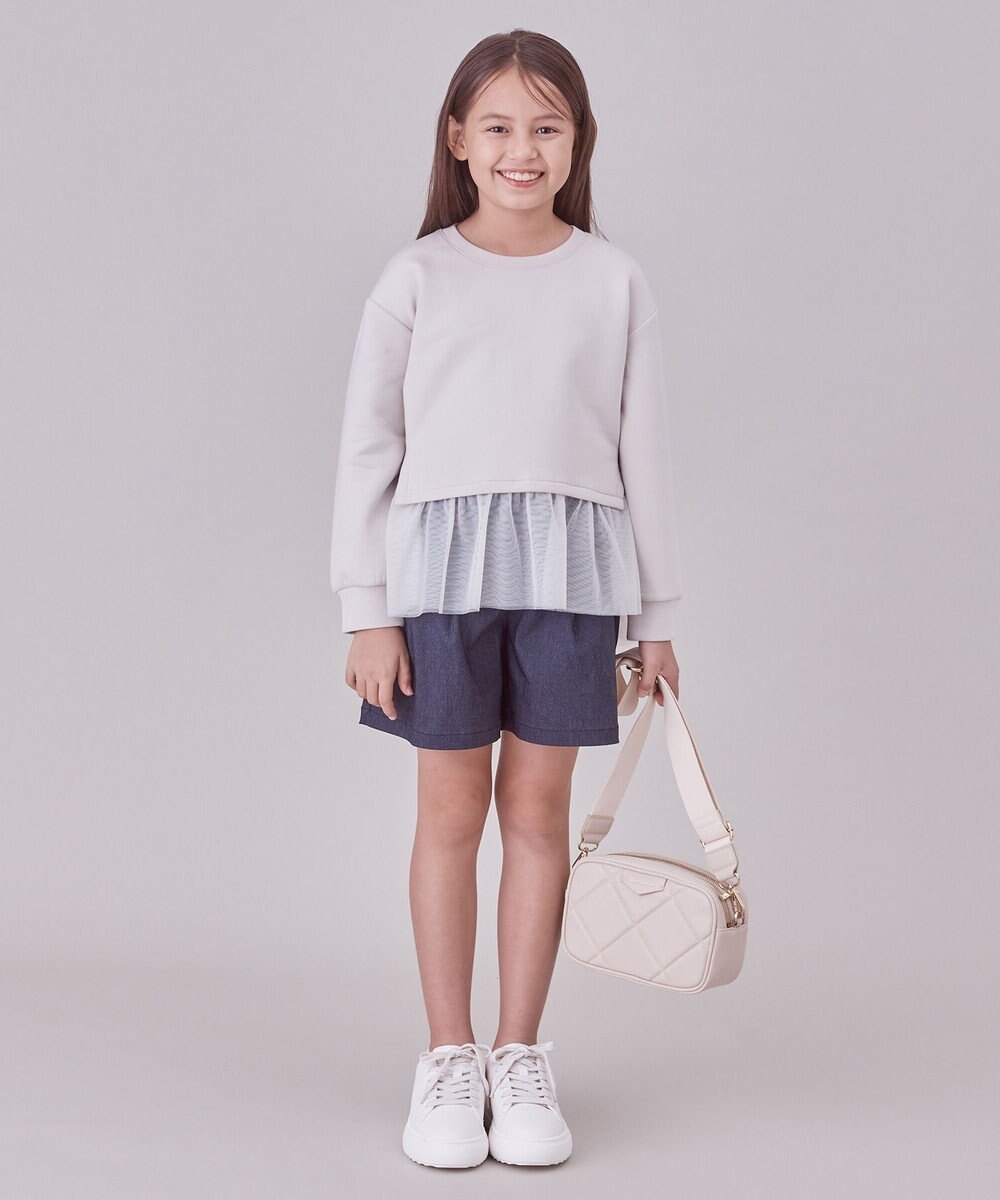 UNFILO 【110-150cm】BEAUTY FORM JERSEY ペプラムスウェット 