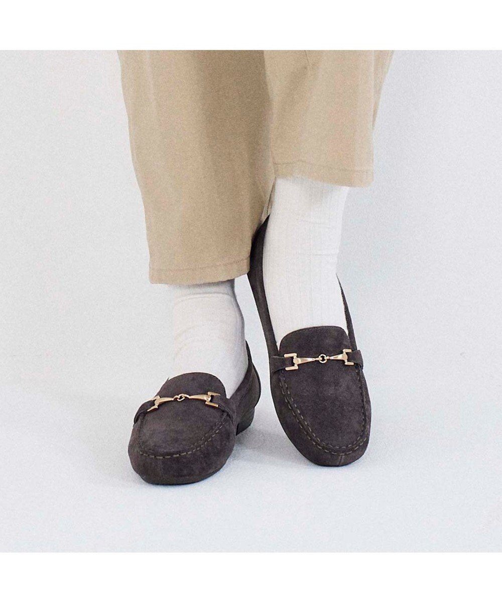 ing <ing>【3E】【サスティナブル】ビット付きモカシューズ 