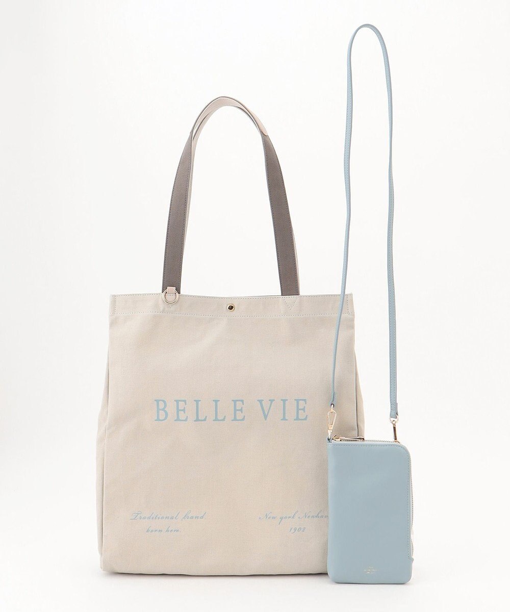 J.PRESS LADIES 【WEB限定カラーあり・セットアイテム・撥水加工・A4サイズ収納可】ポーチ付き PRINTED トート バッグ 