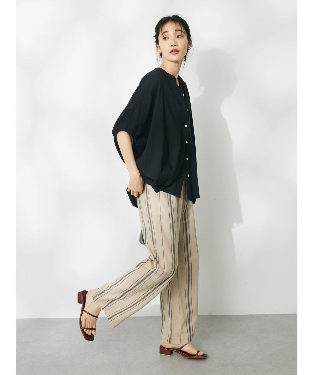 CRAFT STANDARD BOUTIQUE リネンレーヨンストライプイージーパンツ 