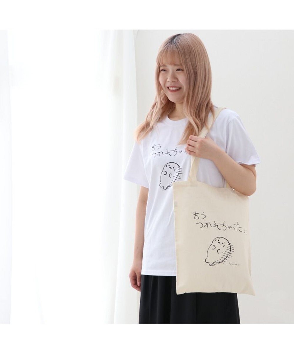 Mother garden しろたん コットントートバッグ 《つかれちゃった》 