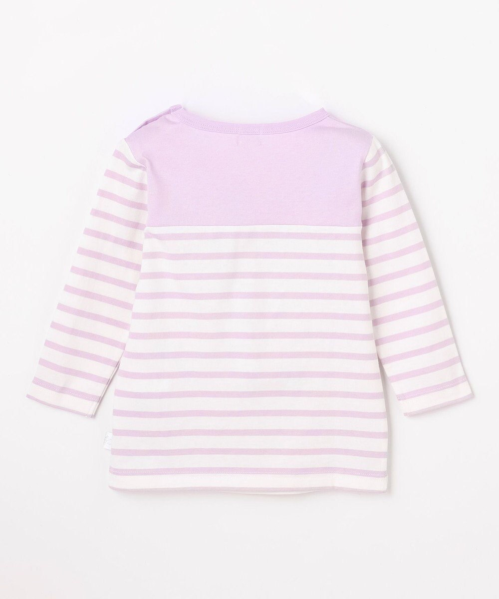 組曲 KIDS 【80-100㎝】 リボンボーダー Tシャツ 