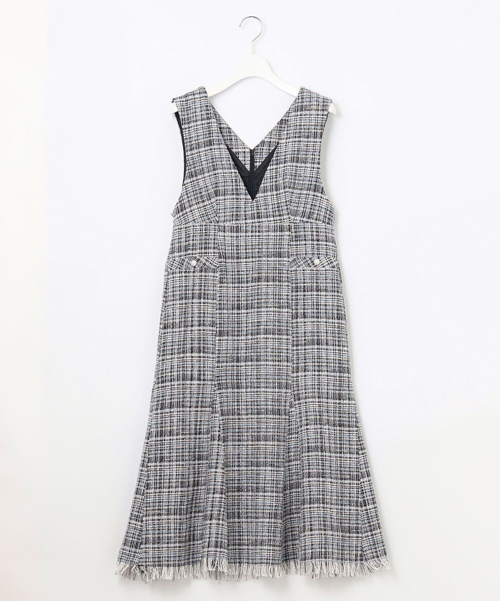 Feroux 【洗える】ツイード ジャンパースカート 