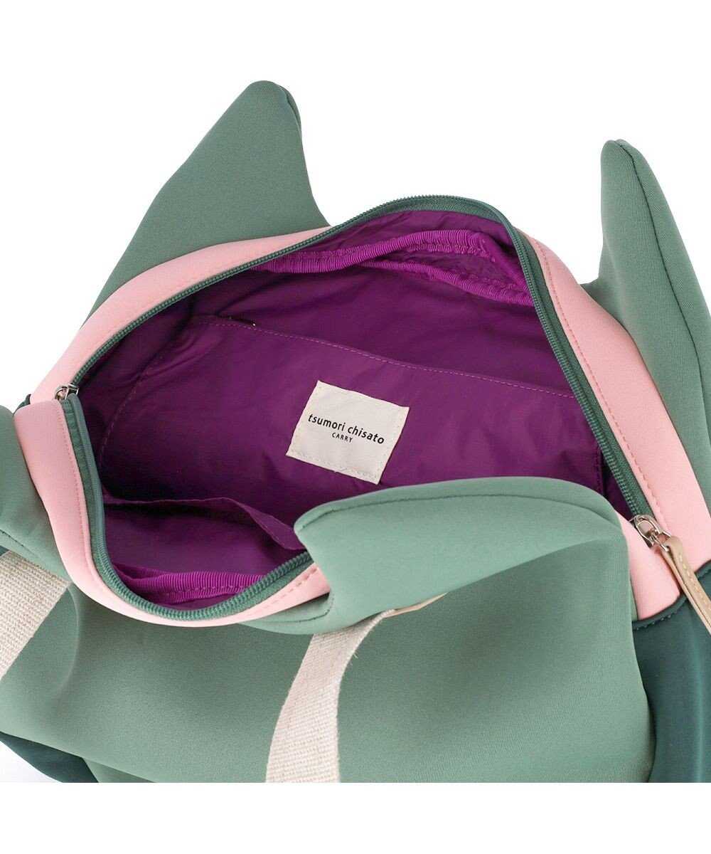 tsumori chisato CARRY ネコかおウレタン ショルダーバッグ 中サイズ 猫モチーフ トートバッグ 