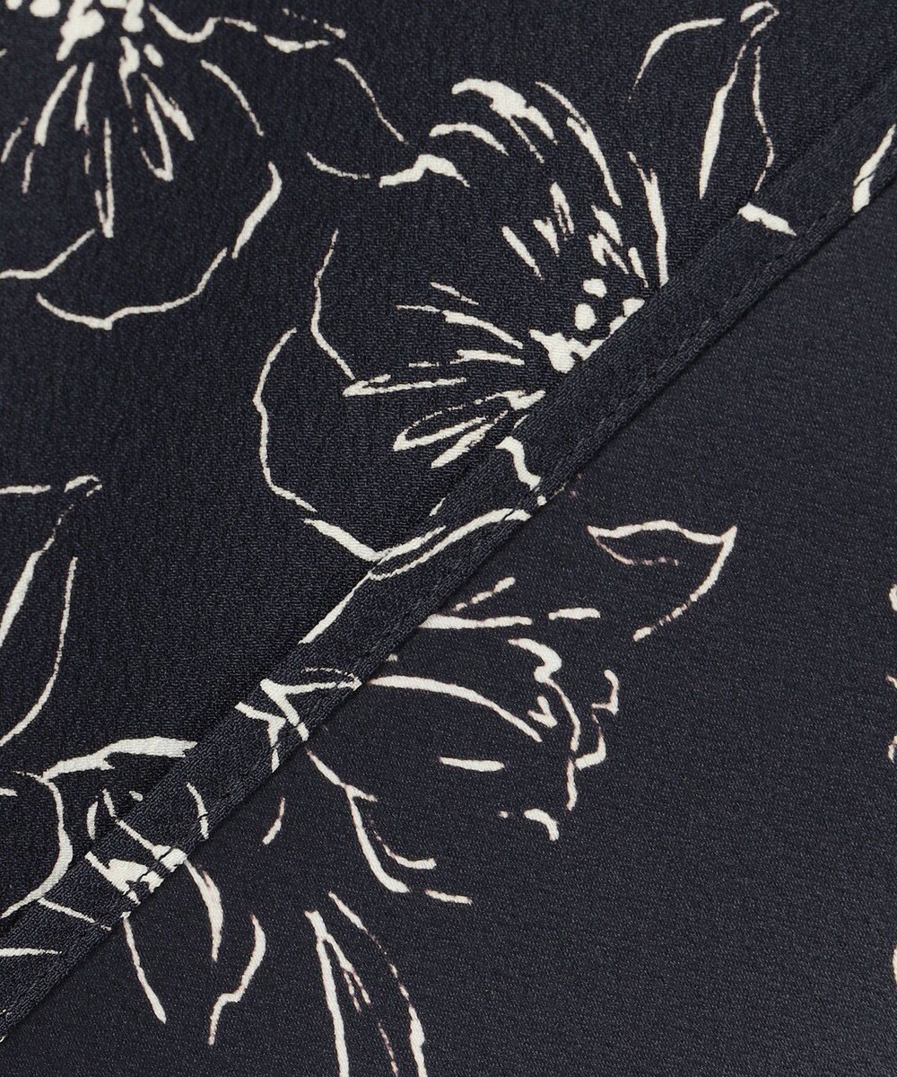 J.PRESS LADIES L 【洗える】ラインフラワープリント ブラウス 