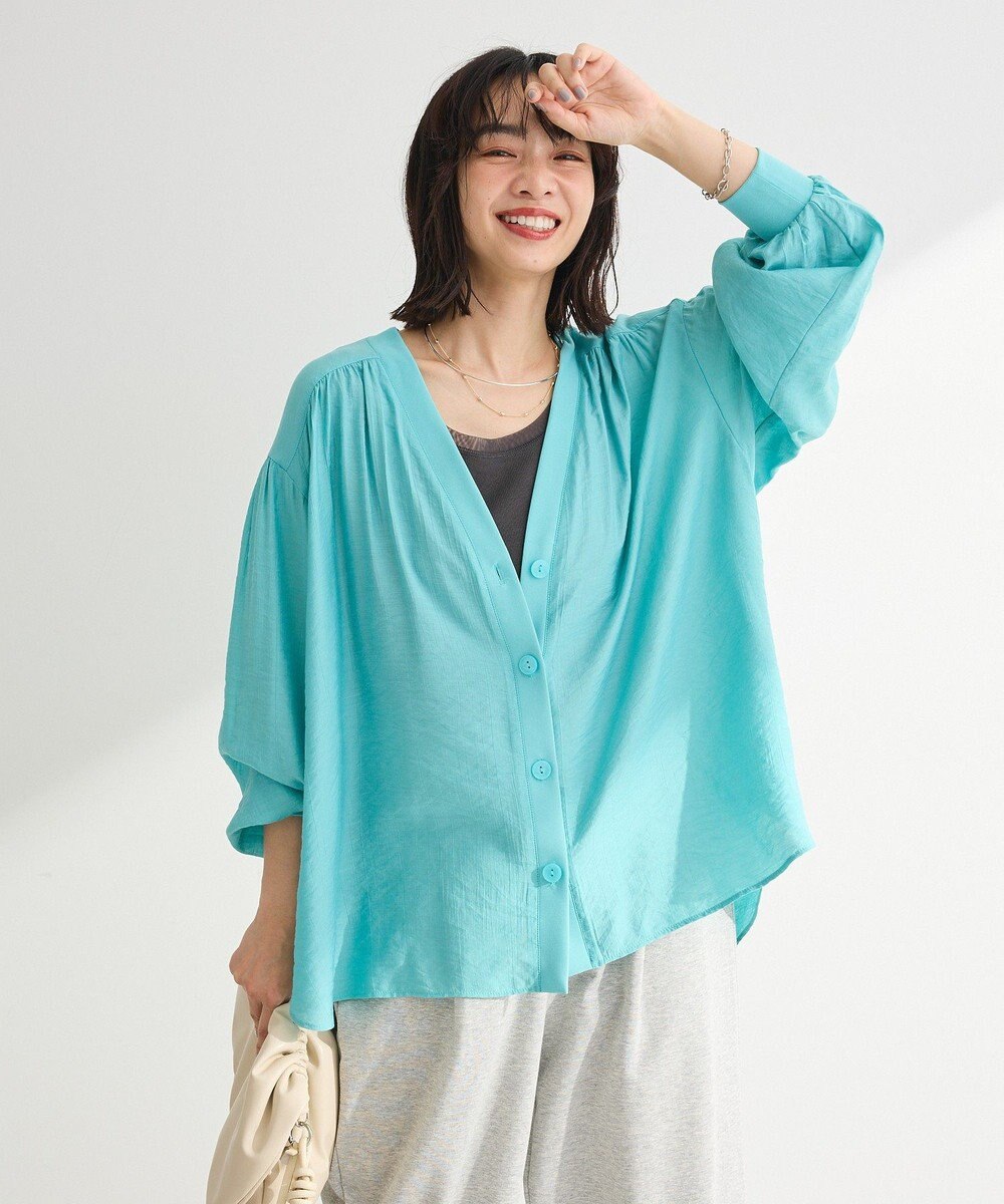 Green Parks リブドッキングシアーシャツ 