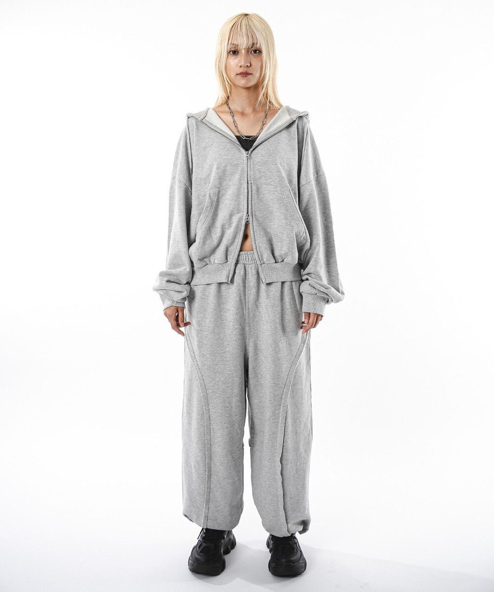 WEGO 【ユニセックス着用ITEM】バルーンBIGダブルZIPパーカー 