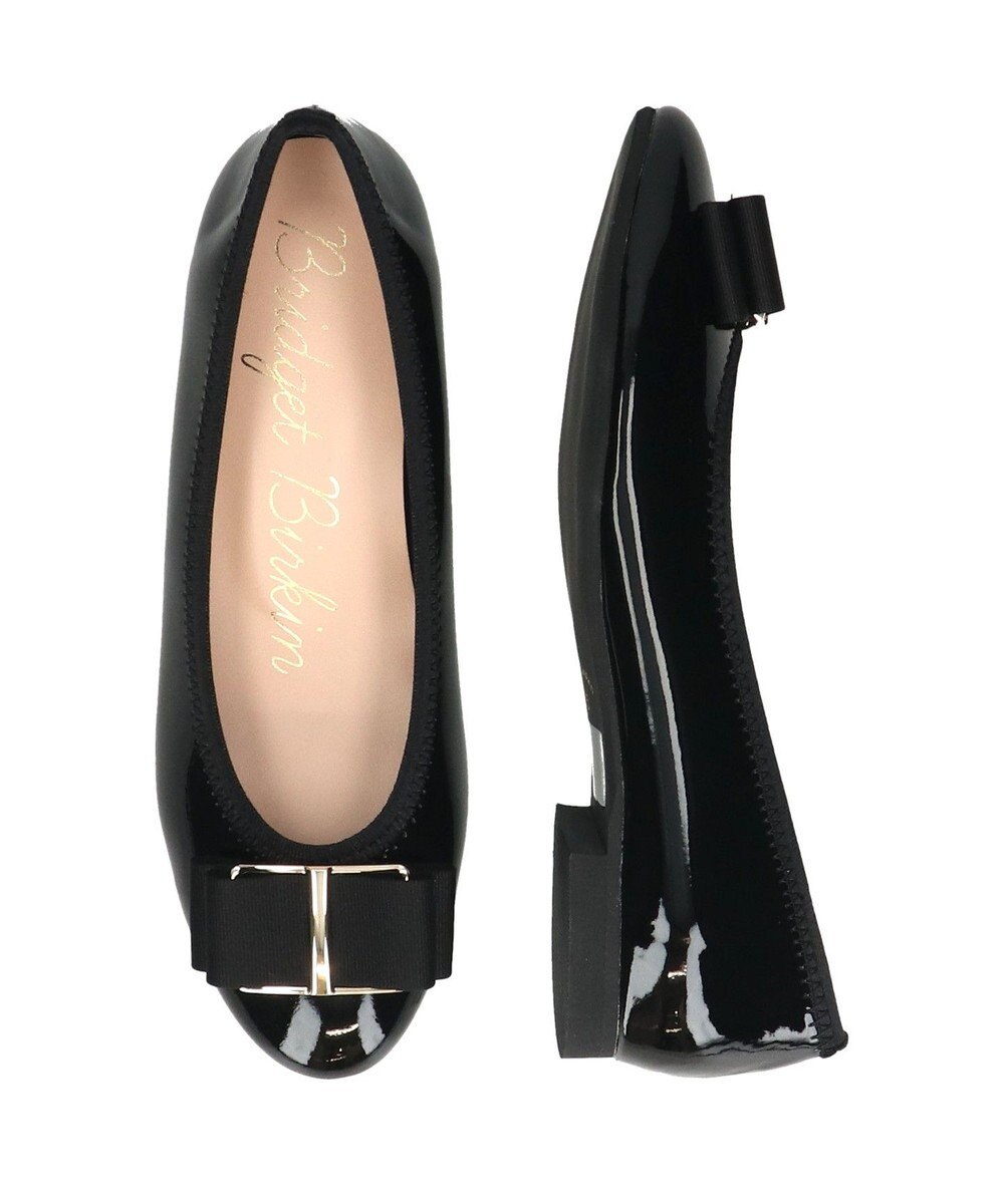 Bridget Birkin 【Bridget Birkin】バックルグログランリボンレインパンプス 