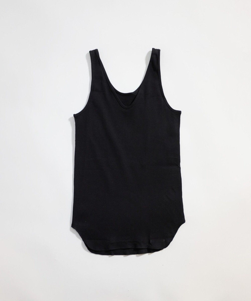 LENO BACK TO FRONT TANK TOP　前後着用可能テレコタンクトップカットソー 