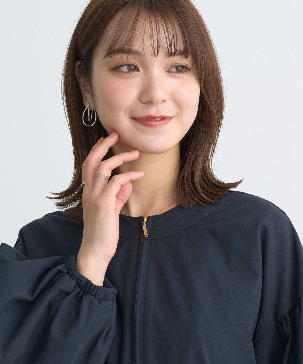 earth music&ecology 撥水ペプラムジップブルゾン 