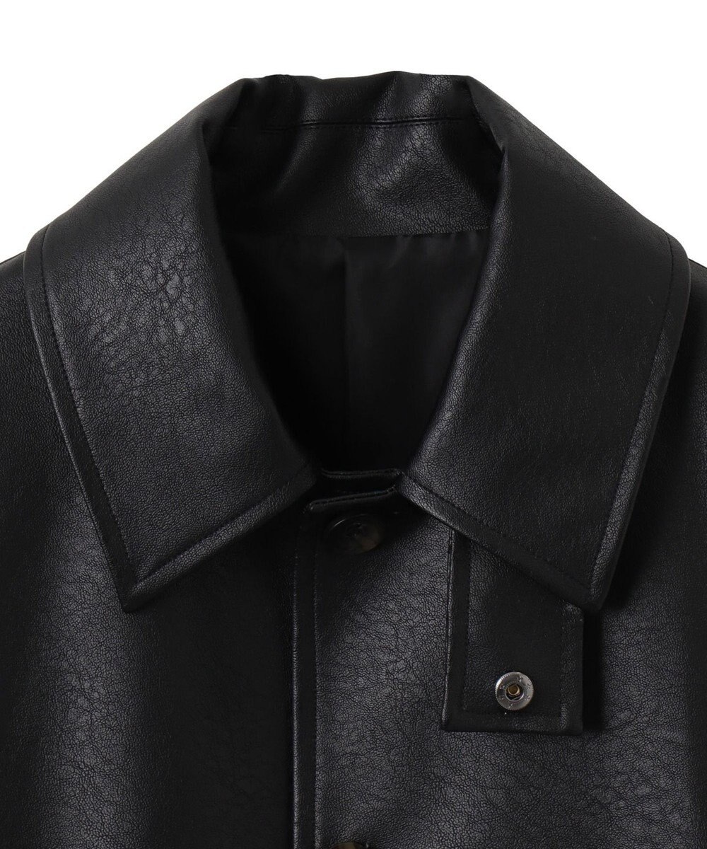 WEGO 【ユニセックス着用ITEM】シンセティックレザーカーコート 