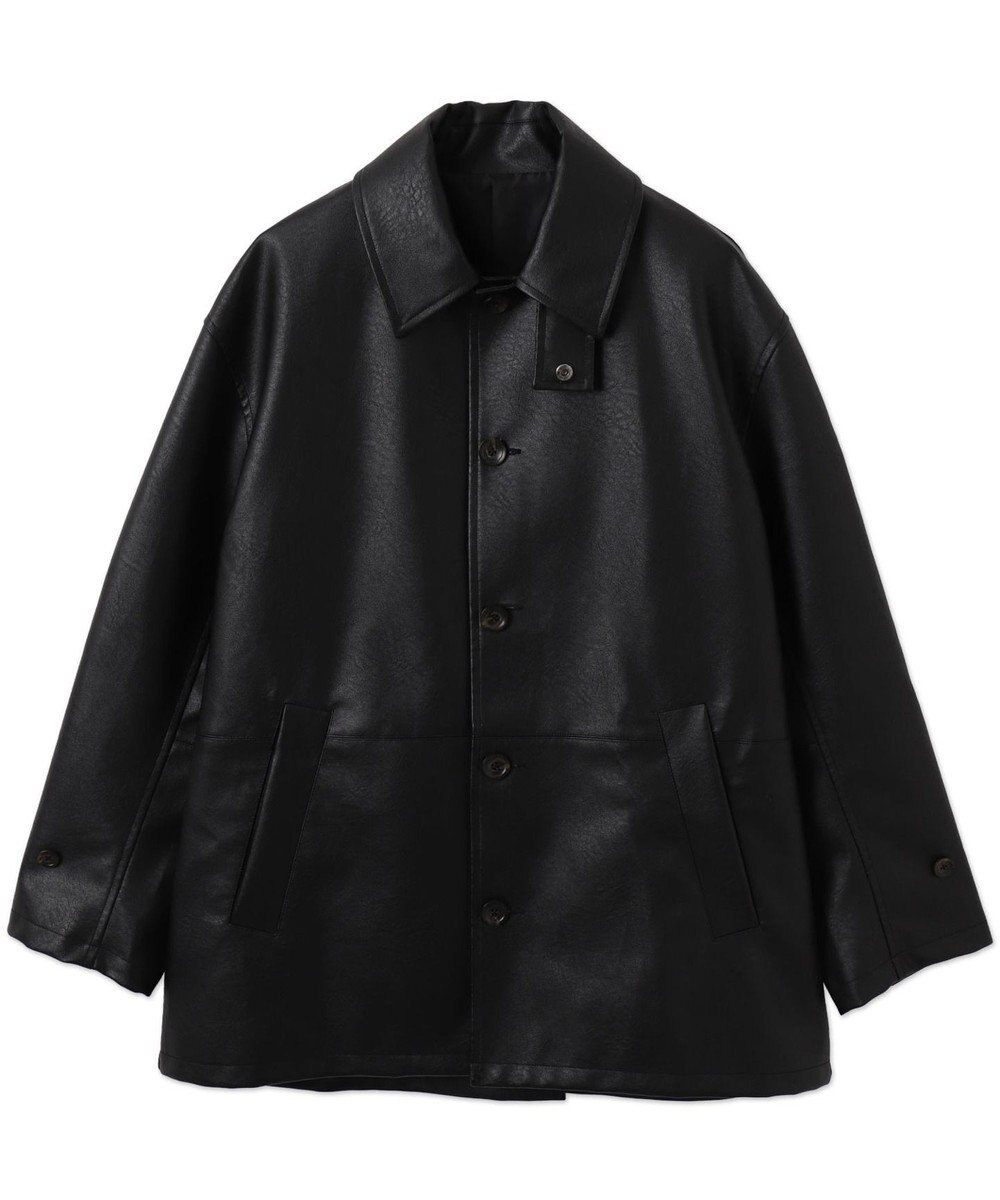 WEGO 【ユニセックス着用ITEM】シンセティックレザーカーコート 