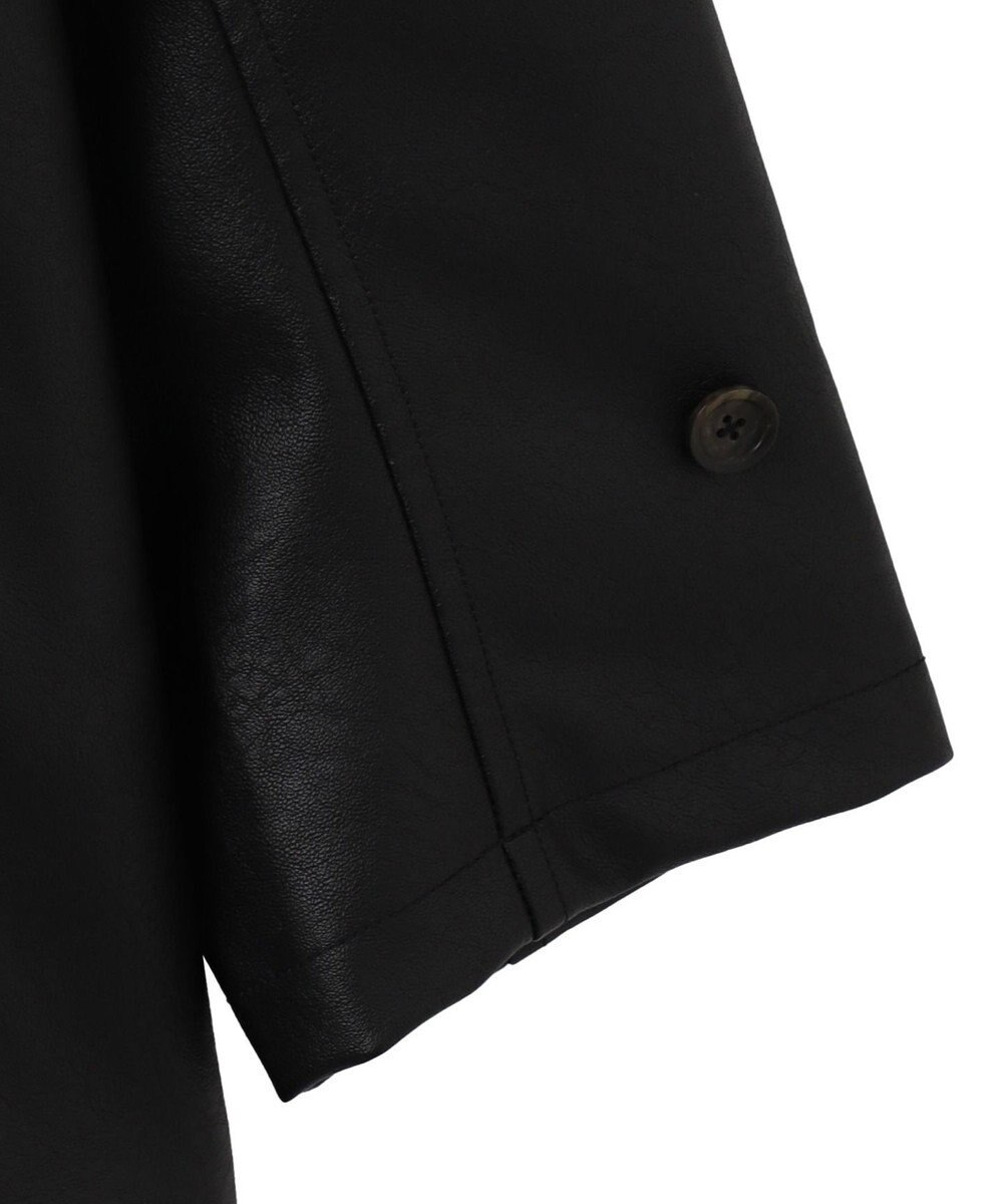 WEGO 【ユニセックス着用ITEM】シンセティックレザーカーコート 