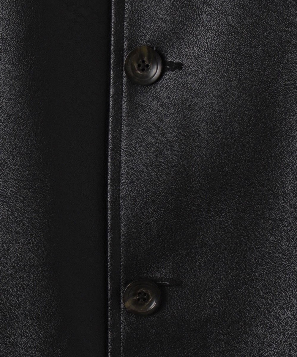 WEGO 【ユニセックス着用ITEM】シンセティックレザーカーコート 