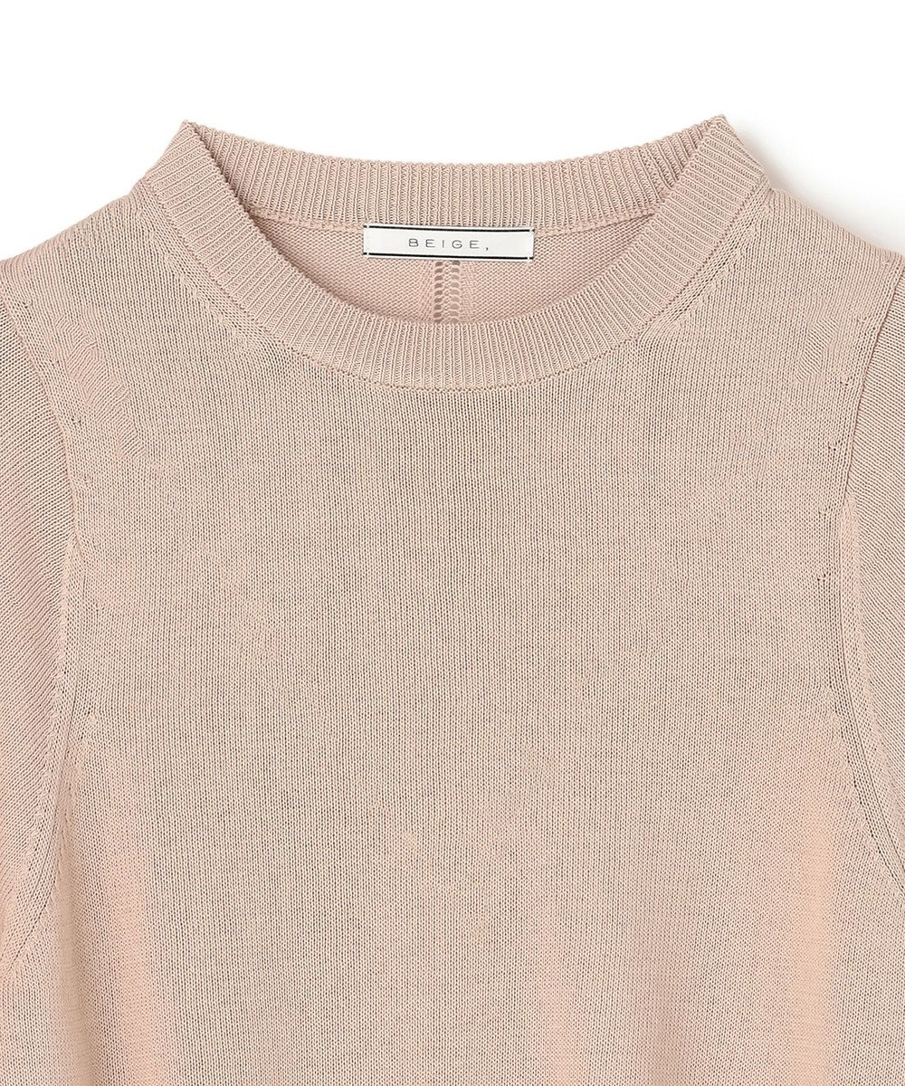 BEIGE， ARSENOPY / コットンドライタッチクルーネックニット 