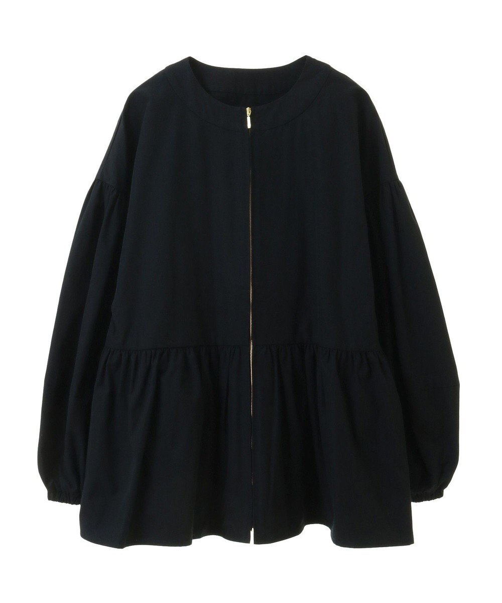 earth music&ecology 撥水ペプラムジップブルゾン 