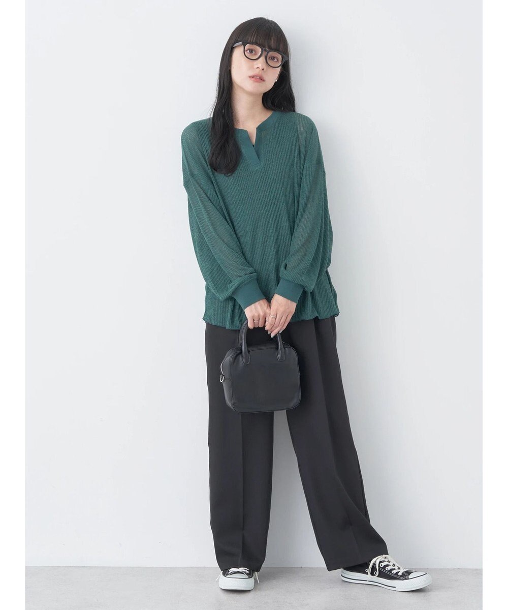 earth music&ecology シアーリブドルマンプルオーバー 