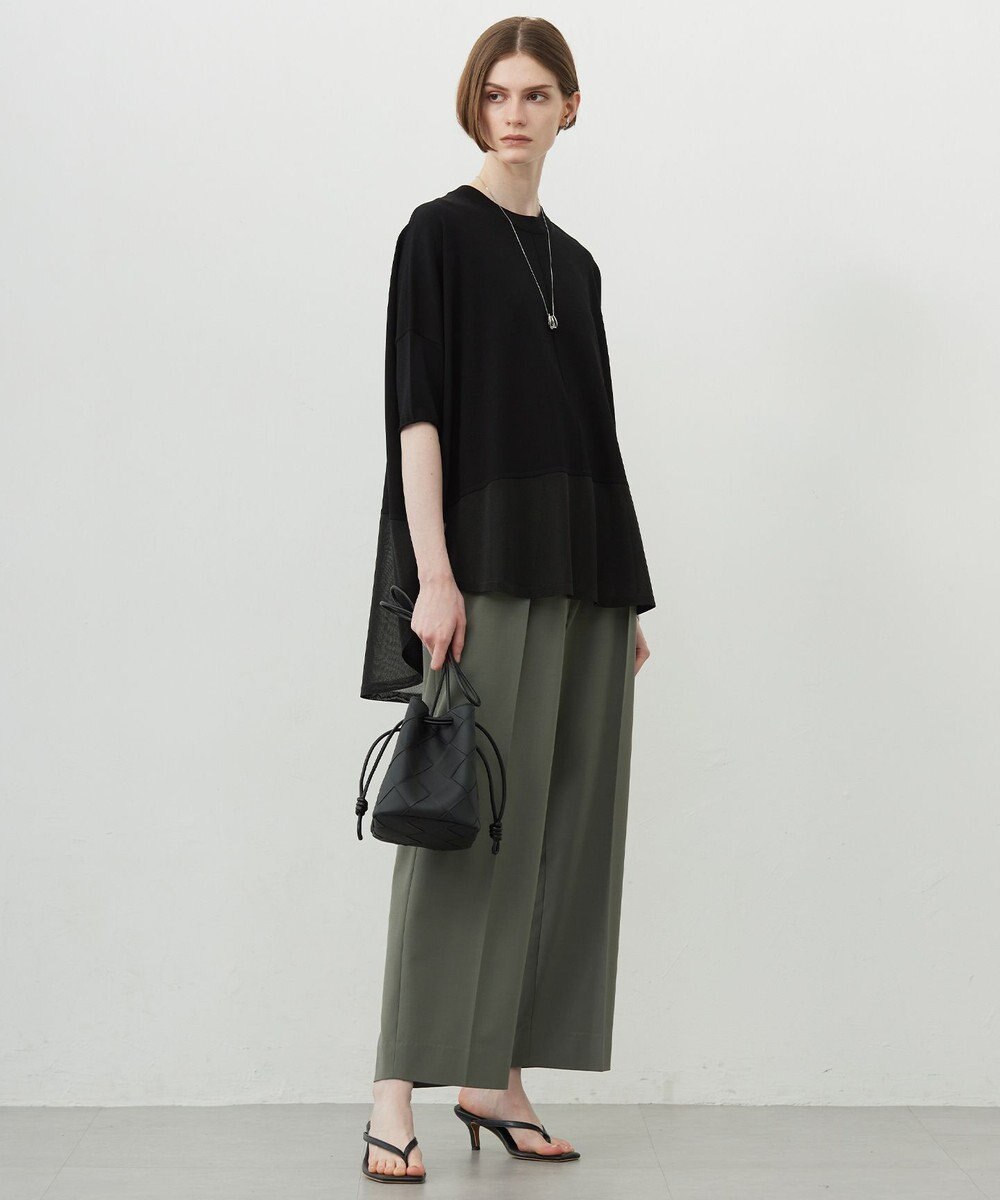 ICB L 【接触冷感・UVカット・洗える】VIS/NYハイゲージ シアーコンビニット 