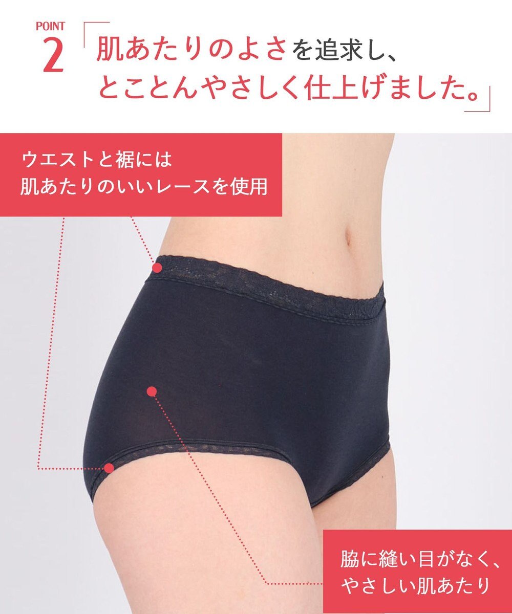 Wing ショーツ 綿混(身生地部) やさしい肌あたり 【デイリーフィット やわらかコットン】 はきこみ丈ふかめ EC3230 ウイング／ワコール 