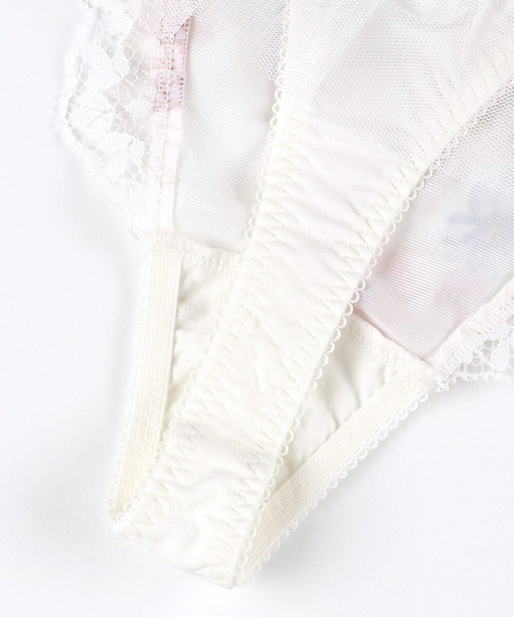 WACOAL Ｔバック ショーツ 【リボンブラ 脇すっきり】 BXB443とペア はきこみ丈あさめ ソング レディース PXB443 /ワコール 