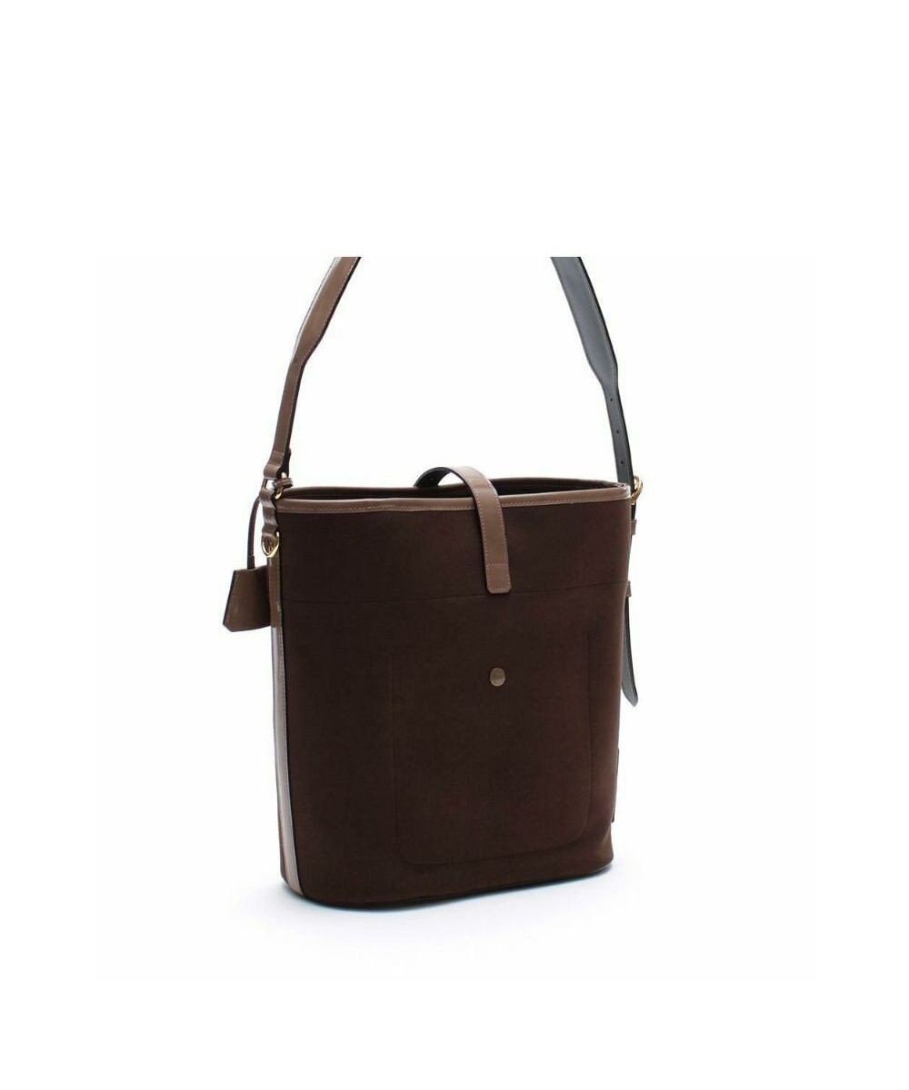 A.D.M.J. 【ファブリック】スエードプラス/バケットトートM 