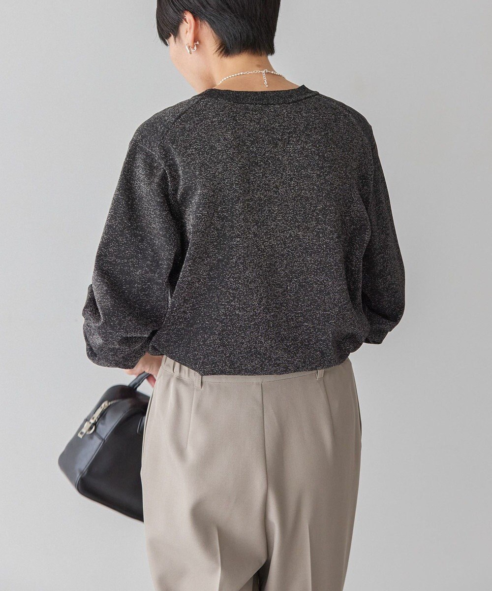 AMERICAN HOLIC ラメ入りクルーネックニットプルオーバー 