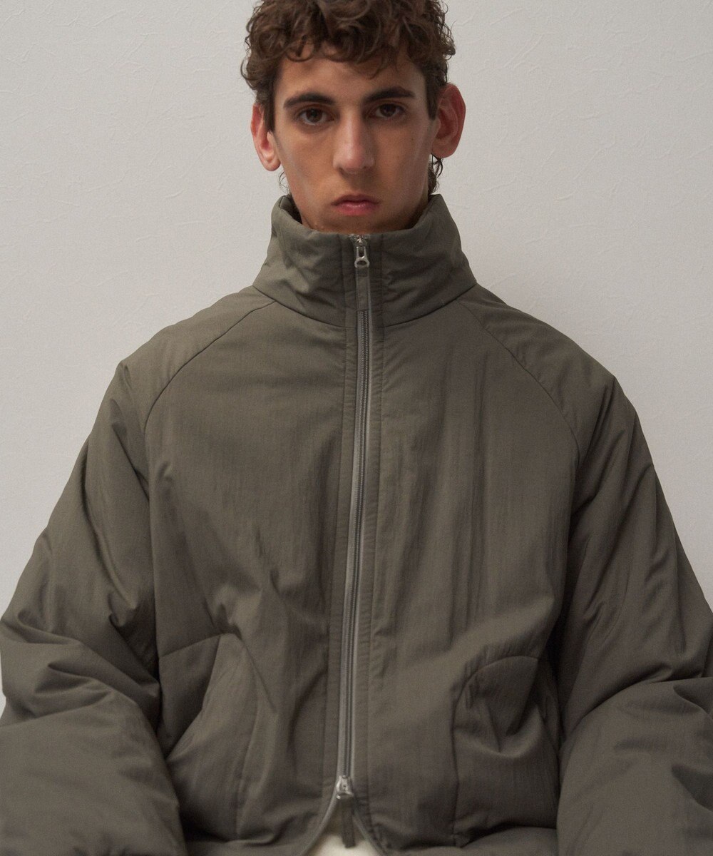 ATON MAT AIRY NYLON | ウールパテッドスタンドジャケット - UNISEX 