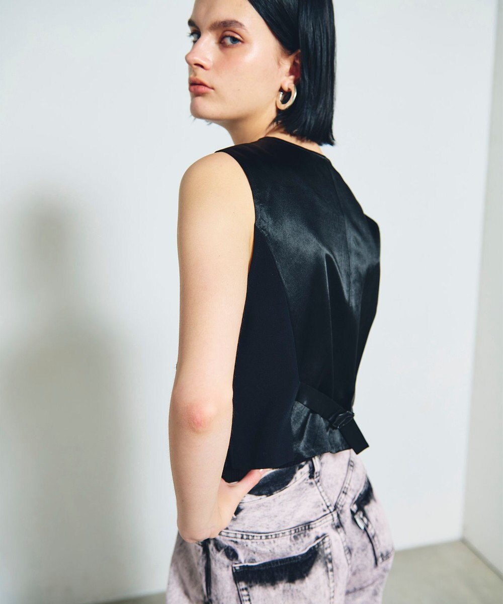 GRACE CONTINENTAL トリアセショートジレ 