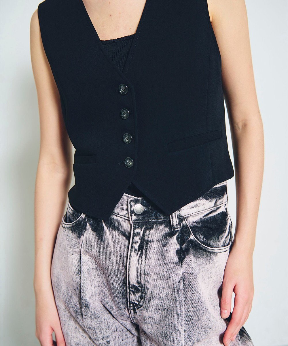 GRACE CONTINENTAL トリアセショートジレ 