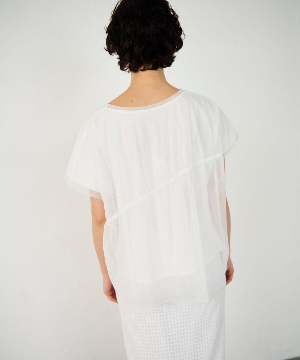 GRACE CONTINENTAL チュールレイヤードトップ 