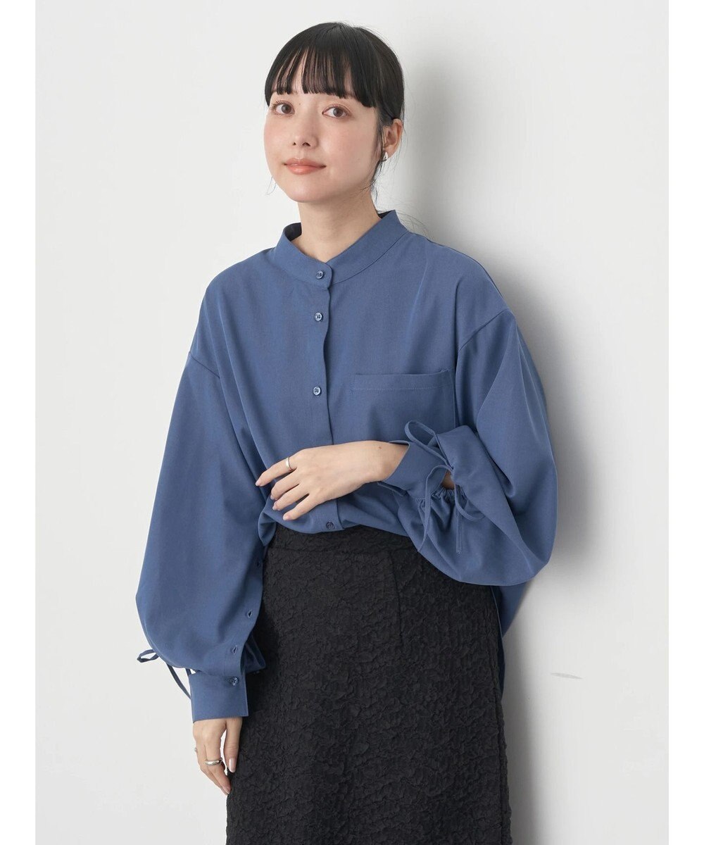 earth music&ecology リボンポイントシャツチュニック 