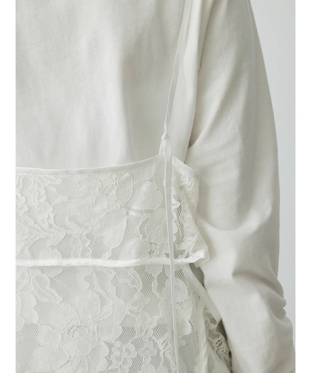 Green Parks AnriettMusee シャーリングスリーブＴシャツ＋レースキャミソールＳＥＴ 