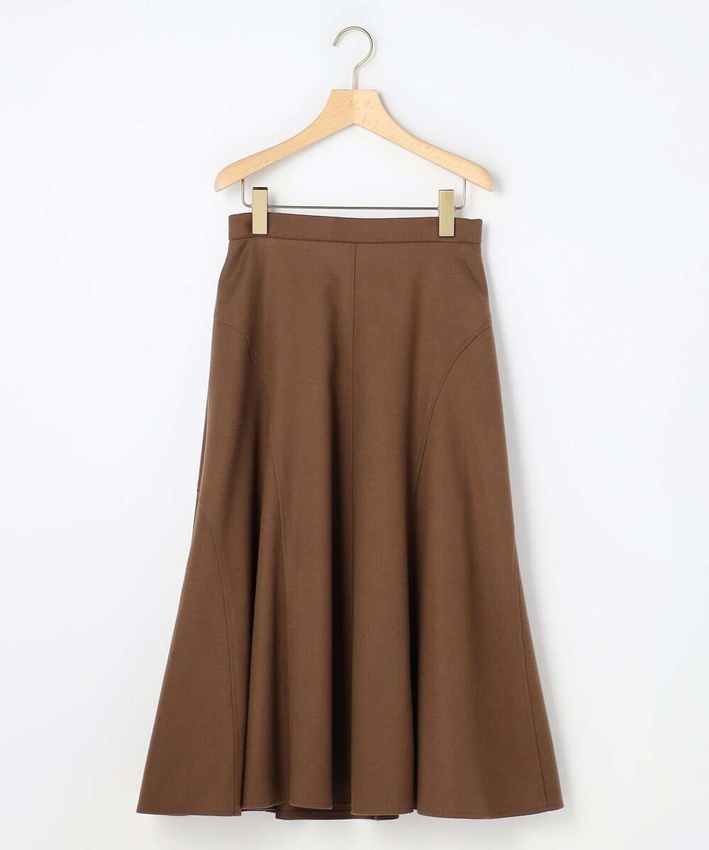 組曲 ツイル起毛フレア スカート 