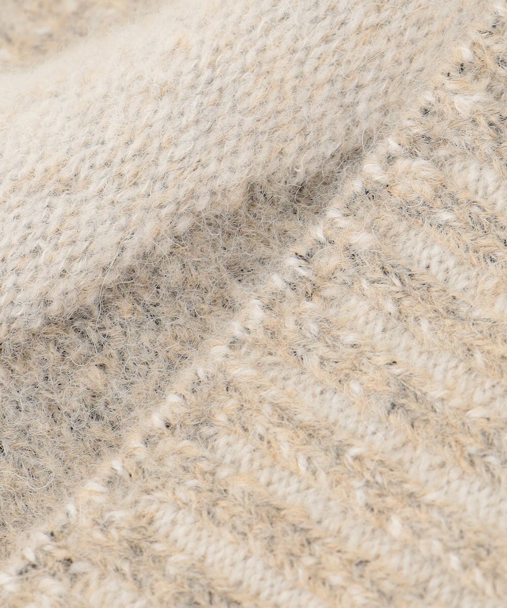 JOSEPH ABBOUD MOUNTAIN 【イタリア糸使用/軽量】ブークレーカモフラージュ ニット帽 