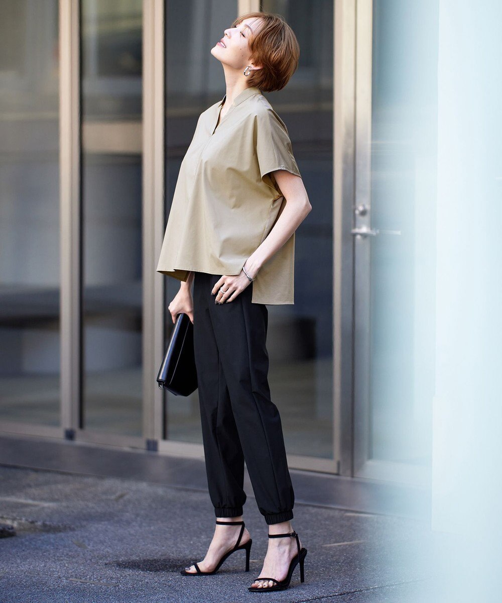 ICB L 【洗える】 タイプライタージャージーコンビ プルオーバー 