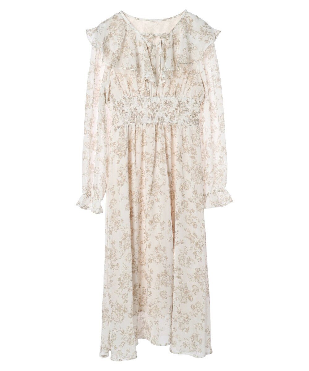 earth music&ecology 隠れバンビ花柄ワンピース 