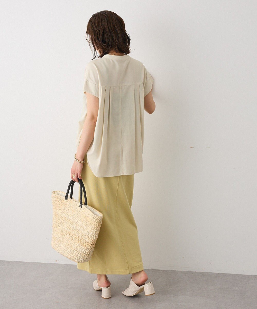 CRAFT STANDARD BOUTIQUE バンドカラーサイドドロストシャツ 