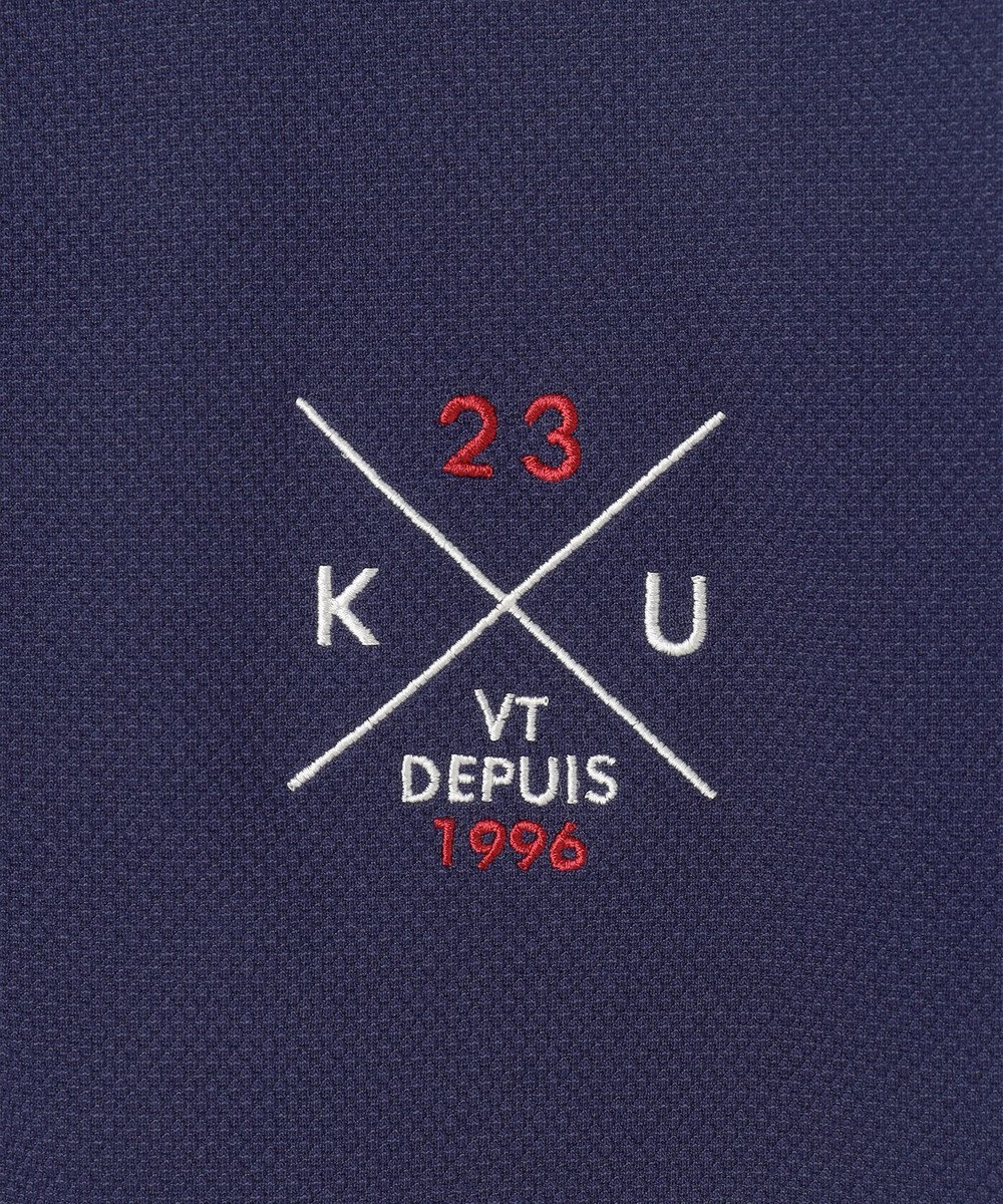 23区GOLF 【WOMEN】【UVカット】ハニカムカノコ長袖ポロシャツ 