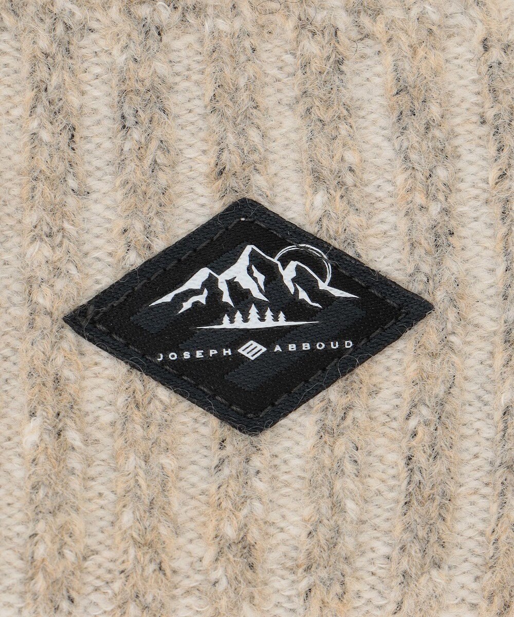 JOSEPH ABBOUD MOUNTAIN 【イタリア糸使用/軽量】ブークレーカモフラージュ ニット帽 