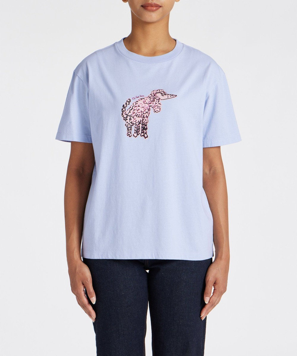 Paul Smith Doodle Poodle 半袖Tシャツ ライトブルー