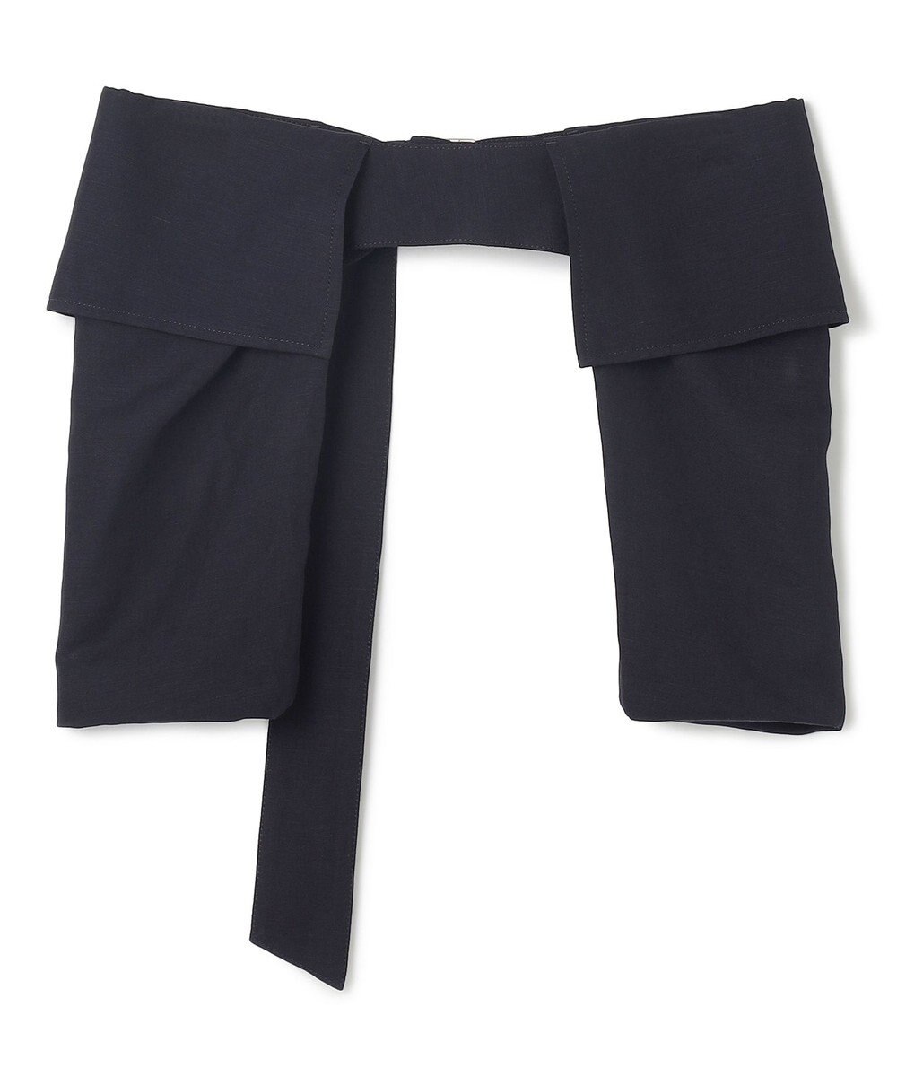 BEIGE， 【洗える】BERNARD / リネンワイドポケット付きラップベルト 