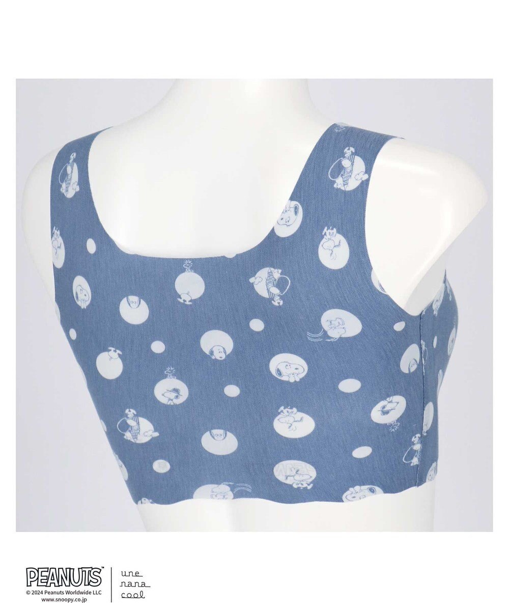 une nana cool MADE WITH PEANUTS 【綿混】フラット仕上げノンワイヤーブラジャー 