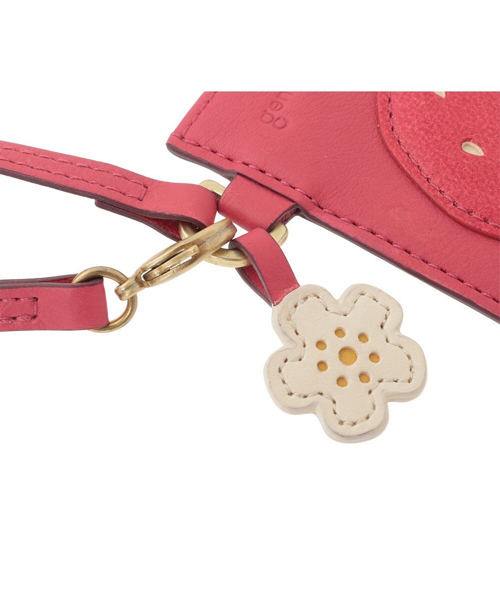 genten フルーツマーケット はみ出しパスケース「いちご」 