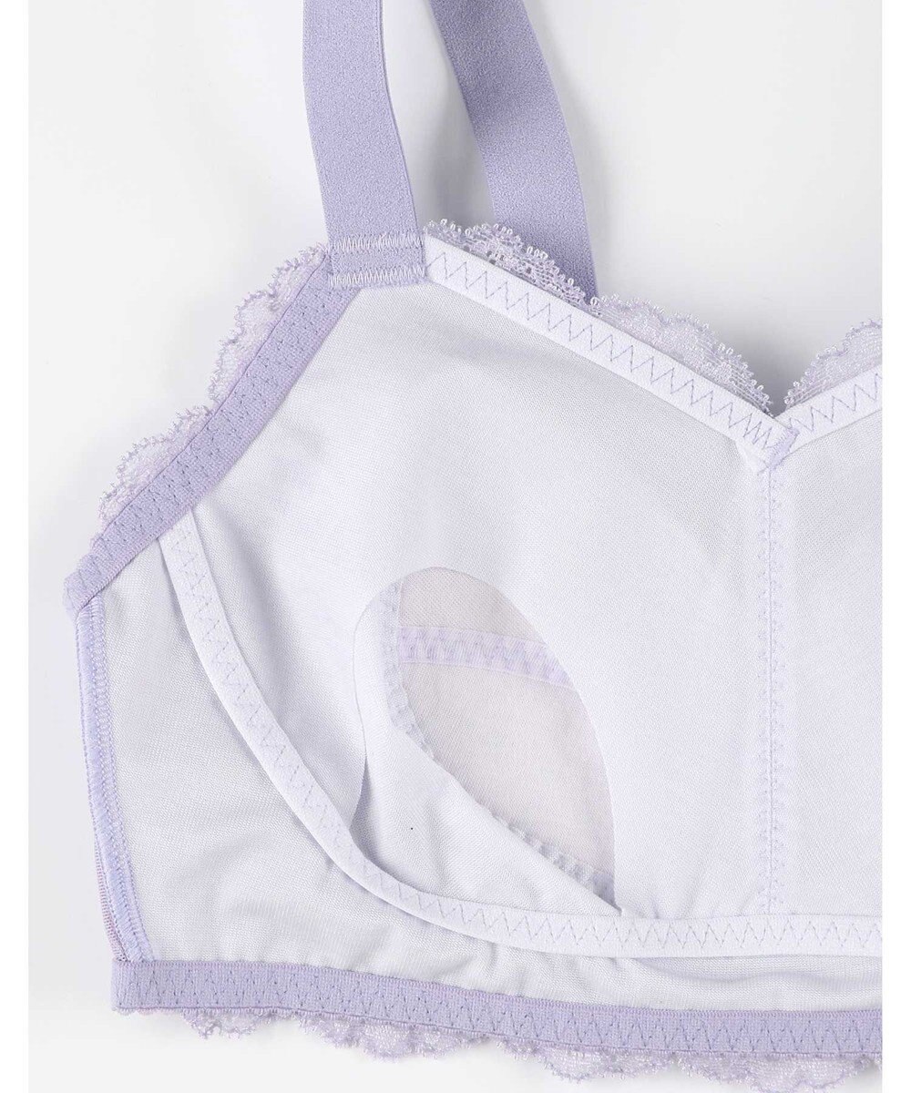 AMPHI ナイトブラ 眠っている間もバストをサポート 夜用ブラ 昼夜問わず使用可能 【ナイトアップブラ レーシィ】 ノンワイヤー ブラ ブラジャー LWF164 アンフィ／ワコール 