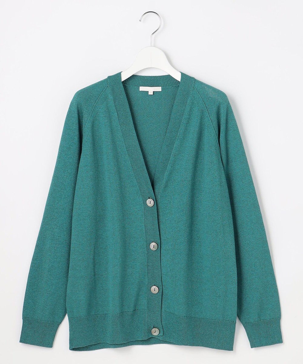 自由区 【アンサンブル対応】ペーパーコットンニット カーディガン 